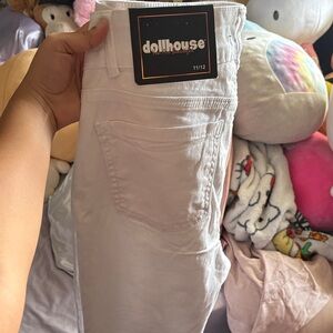 Dollhouse Women's Light Cream Jeans